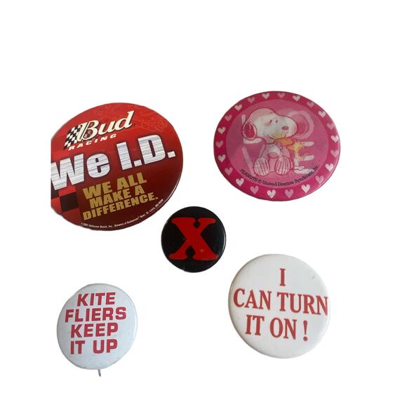 Wild Vintage Assorted Pinback Button Collection Set Of 10 - Picture 3 of 6